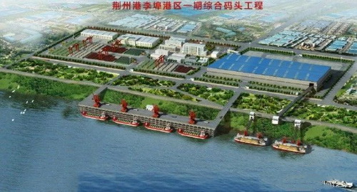 湖北一永久性砂石集并中心建成，總投資約2.5億元，年設(shè)計(jì)吞吐量360萬噸